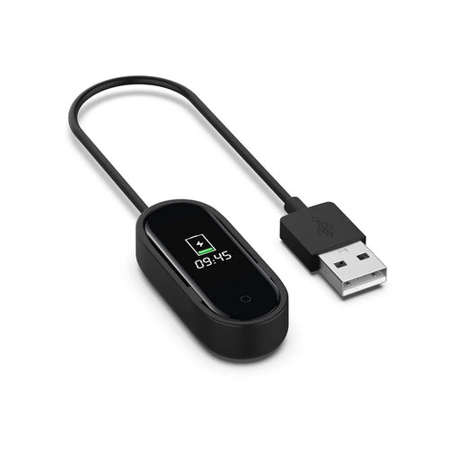 1m USB Charging Line Cradle ABS Charging Cable for Xiaomi Mi Smart Band 4 - Black - 1