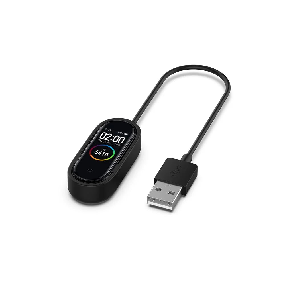 1m USB Charging Line Cradle ABS Charging Cable for Xiaomi Mi Smart Band 4 - Black - 3