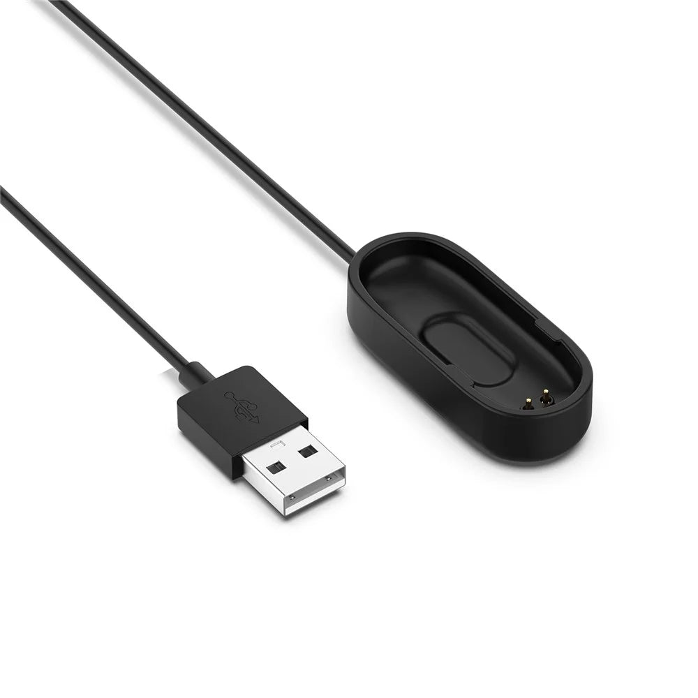 1m USB Charging Line Cradle ABS Charging Cable for Xiaomi Mi Smart Band 4 - Black - 5