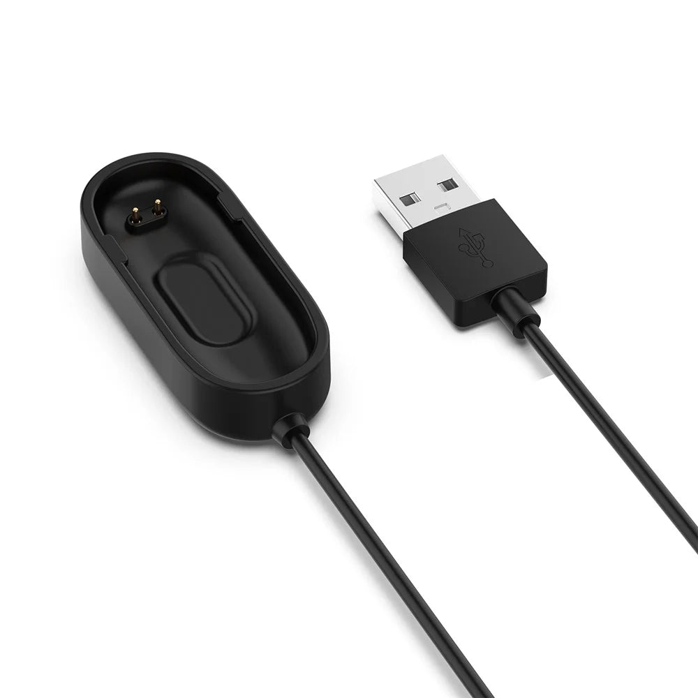 1m USB Charging Line Cradle ABS Charging Cable for Xiaomi Mi Smart Band 4 - Black - 6