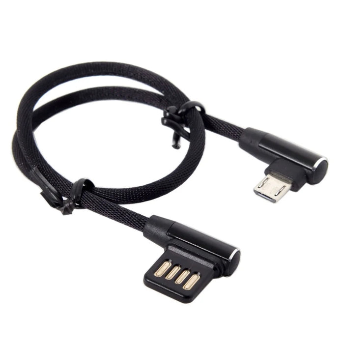 Micro USB 5pin to Left Angled 90 Degree USB 2.0 Data Cable - 1