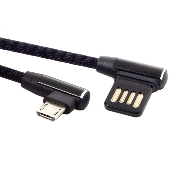 Micro USB 5pin to Left Angled 90 Degree USB 2.0 Data Cable - 2