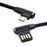 Micro USB 5pin to Left Angled 90 Degree USB 2.0 Data Cable - 3