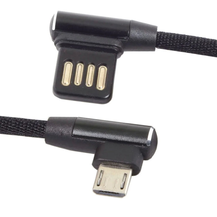 Micro USB 5pin to Left Angled 90 Degree USB 2.0 Data Cable - 4