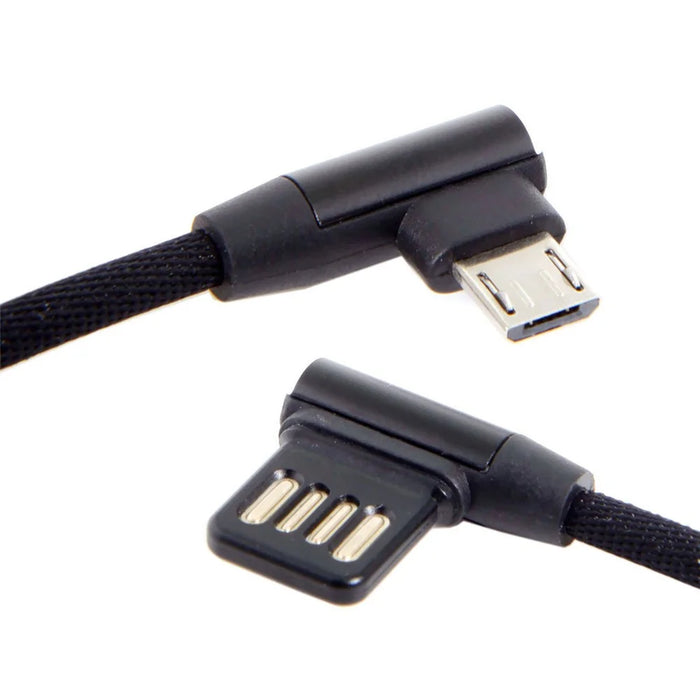 Micro USB 5pin to Left Angled 90 Degree USB 2.0 Data Cable - 6