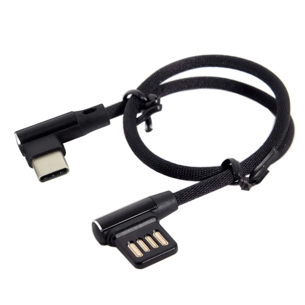 USB-C 3.1 Type-C to Left Angled 90 Degree USB 2.0 Data Cable - 1