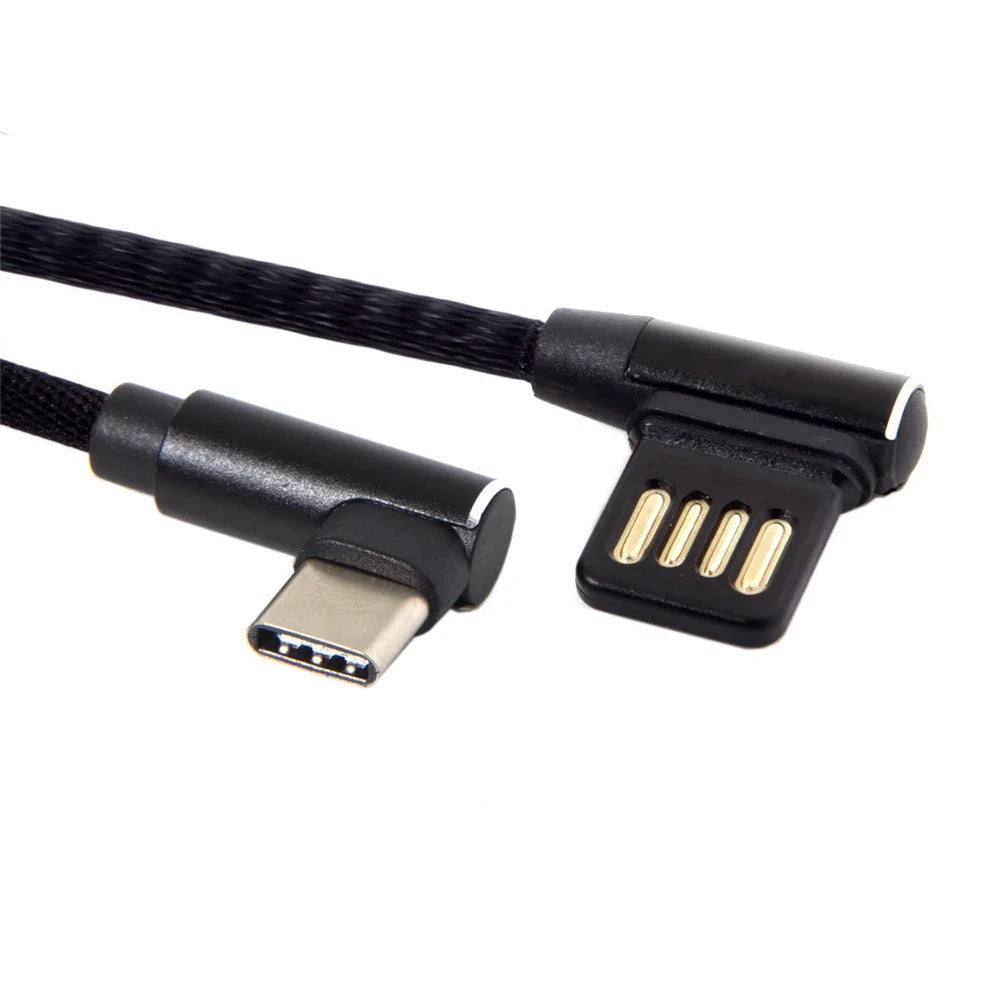 USB-C 3.1 Type-C to Left Angled 90 Degree USB 2.0 Data Cable - 2