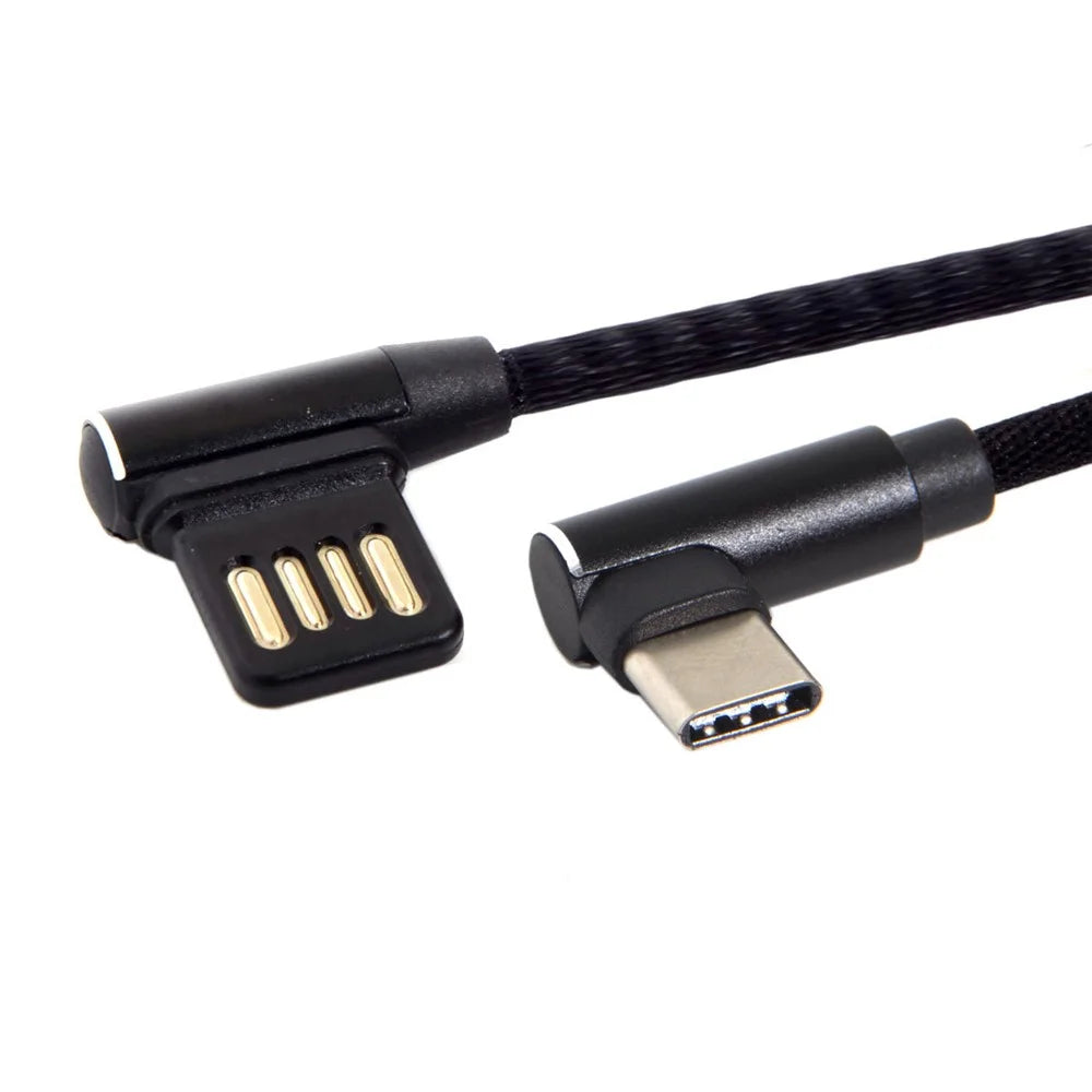 USB-C 3.1 Type-C to Left Angled 90 Degree USB 2.0 Data Cable - 3
