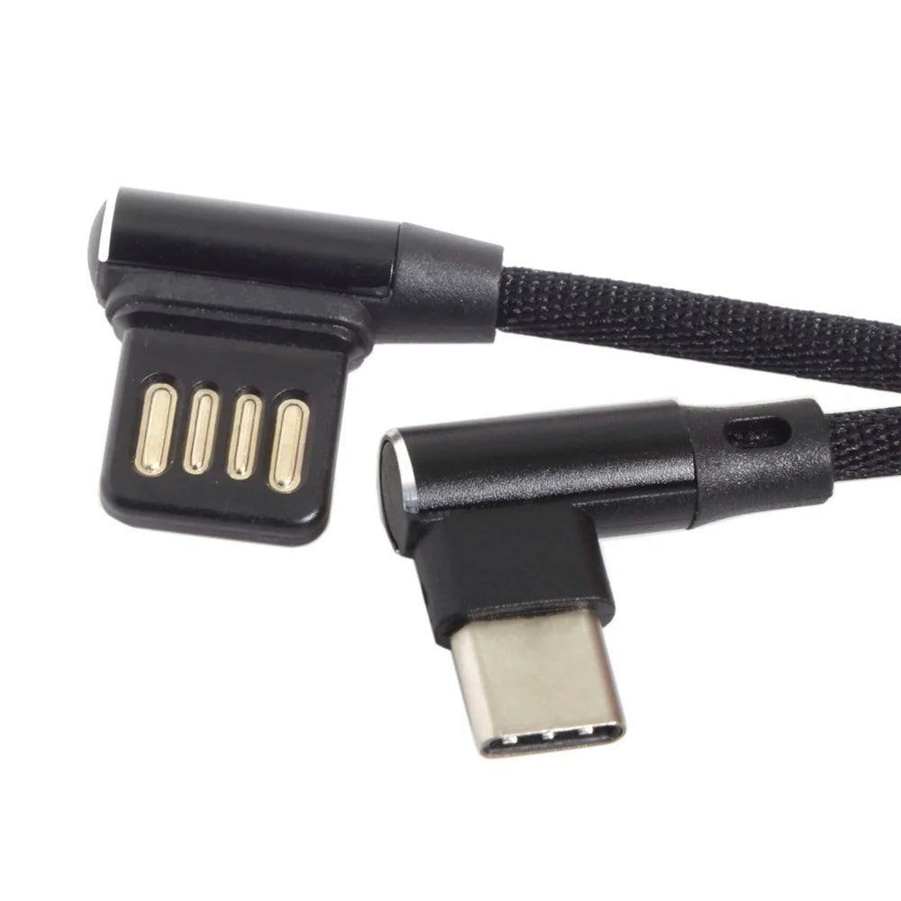 USB-C 3.1 Type-C to Left Angled 90 Degree USB 2.0 Data Cable - 4