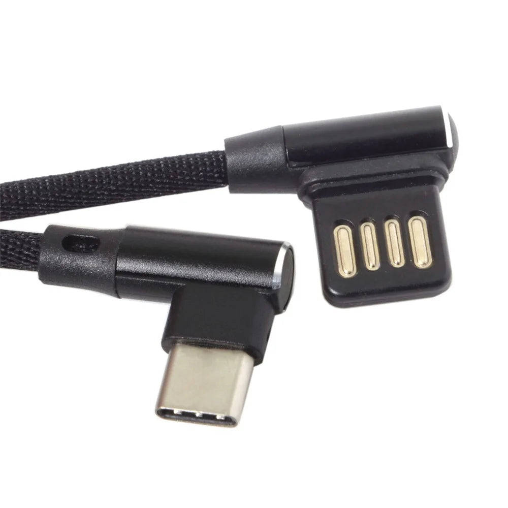USB-C 3.1 Type-C to Left Angled 90 Degree USB 2.0 Data Cable - 5
