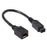 CY FW-012-BK 1394 Cable FireWire 400-to-800 Adapter Cable 6F-9M Cord 20cm - Black - 1