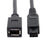 CY FW-012-BK 1394 Cable FireWire 400-to-800 Adapter Cable 6F-9M Cord 20cm - Black - 5