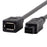 CY FW-012-BK 1394 Cable FireWire 400-to-800 Adapter Cable 6F-9M Cord 20cm - Black - 6