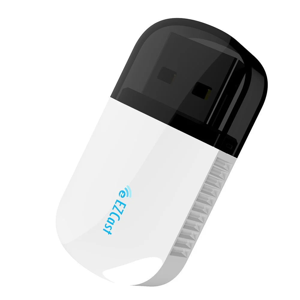 EZC-5200BS USB WiFi Wireless Adapter 2.4G & 5G Dual Band Bluetooth-compatible 4.2 + Dirver-free - White - 5