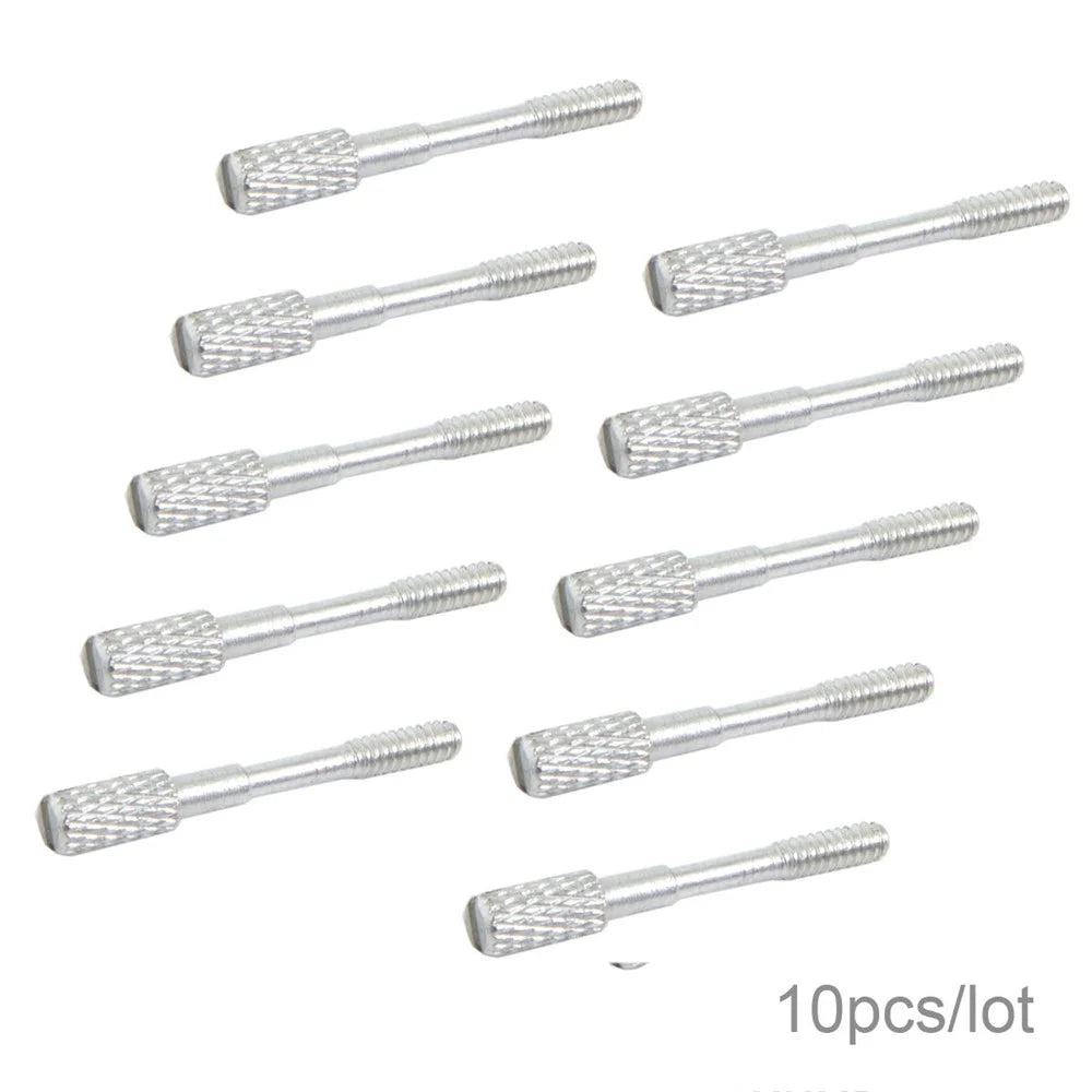 10Pcs/Lot Thumb Screws #4-40 UNC 25mm Length Stainless Steel (Type-C Male Head) for Computer Cable - 1