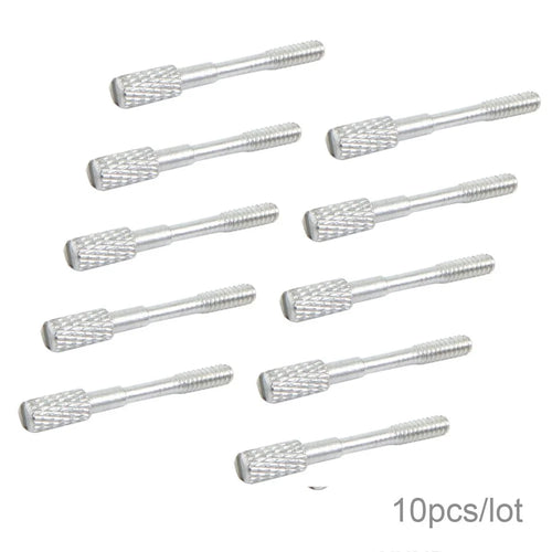 10Pcs/Lot Thumb Screws #4-40 UNC 25mm Length Stainless Steel (Type-C Male Head) for Computer Cable - 1