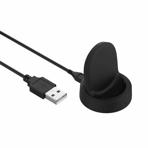 For Samsung Galaxy Watch 5 40mm 44mm / Watch 5 Pro 45mm / Watch4 Classic 46mm 42mm Charger USB Magnetic Charging Dock with Indicator - Black - 1