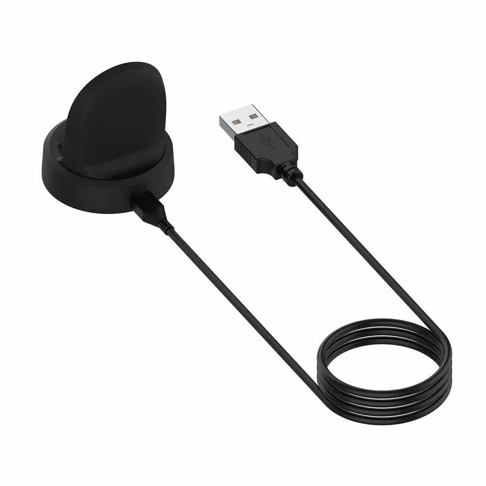 For Samsung Galaxy Watch 5 40mm 44mm / Watch 5 Pro 45mm / Watch4 Classic 46mm 42mm Charger USB Magnetic Charging Dock with Indicator - Black - 2