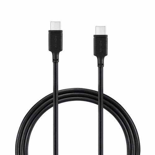 MOMAX Zero for iPhone 15 Series Type-C to Type-C Data Cable 3A Charge Sync Cord 1m - Black - 1