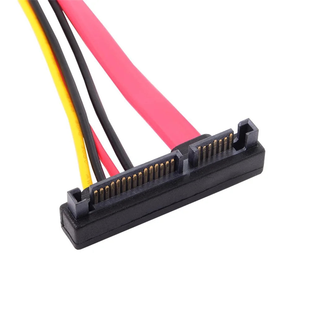 30cm SATA III 3.0 7+15 22 Pin SATA Male to Female Data Power Extension Cable - 4