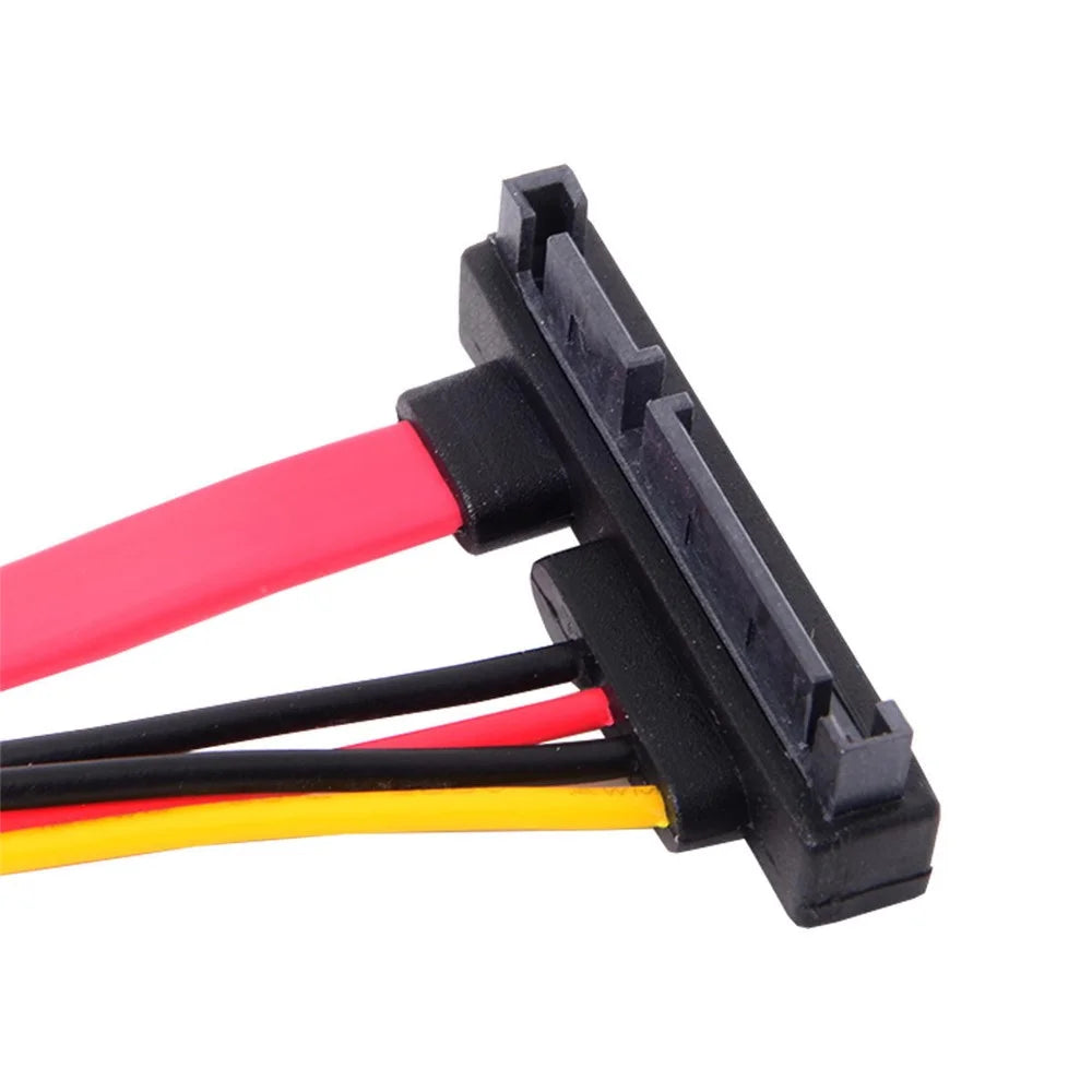 30cm SATA III 3.0 7+15 22 Pin SATA Male to Female Data Power Extension Cable - 5