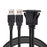 1M Waterproof Dual USB 3.0 Extension Latch Mount Car AUX Cable for Dashboard Panel - 2