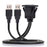 1M Waterproof Dual USB 3.0 Extension Latch Mount Car AUX Cable for Dashboard Panel - 4