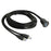 1M Waterproof Dual USB 3.0 Extension AUX Flush Mount Car Mount Extension Cable for Dashboard Panel - 5