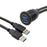 1M Waterproof Dual USB 3.0 Extension AUX Flush Mount Car Mount Extension Cable for Dashboard Panel - 6