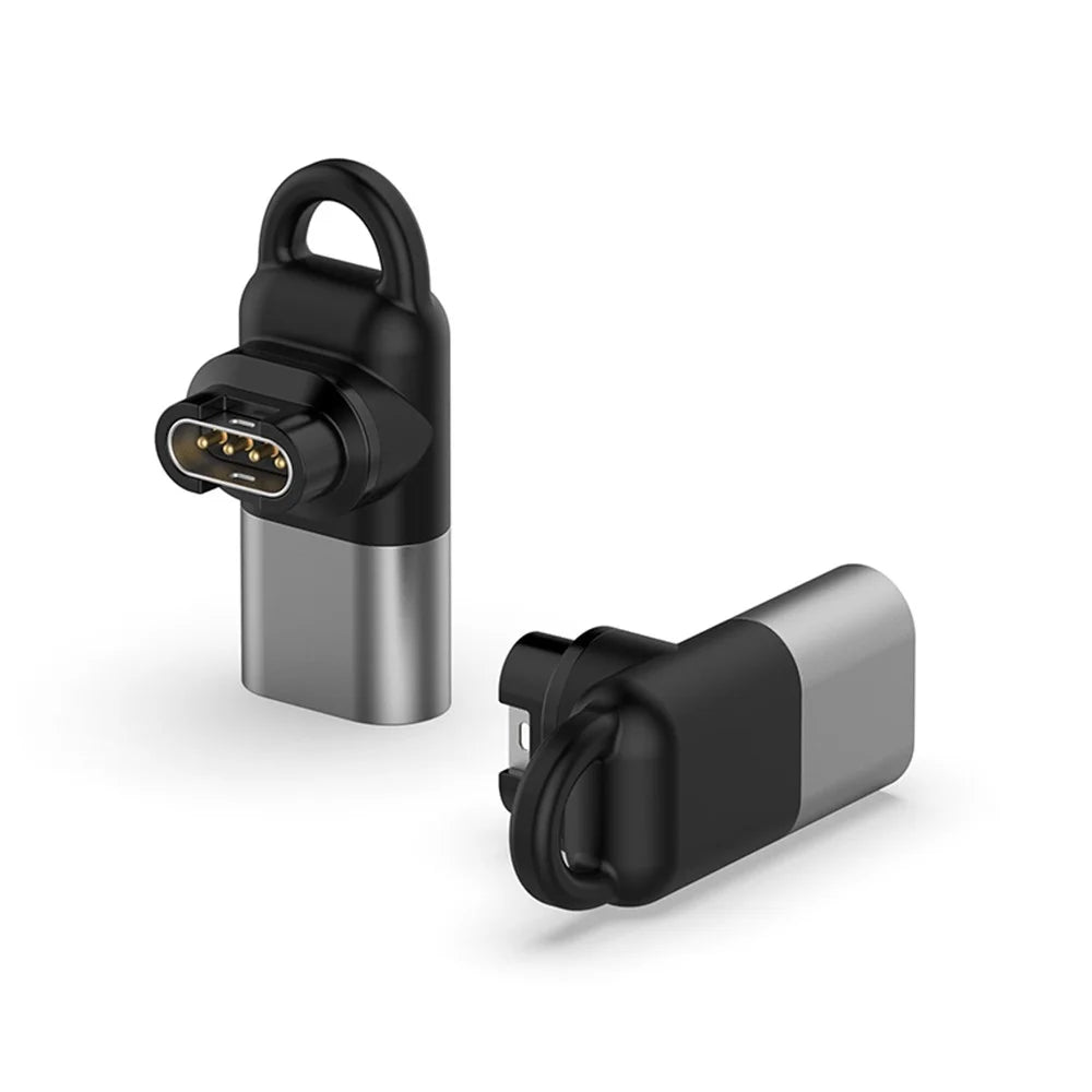 Micro Female Converter for Garmin Forerunner 255 / 255S 90 Degree Elbow Charging Adapter - Grey - 4
