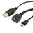 USB 3.1 Type-C to USB 2.0 Female OTG Data Cable with Extral Power - Black - 2