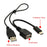 USB 3.1 Type-C to USB 2.0 Female OTG Data Cable with Extral Power - Black - 5