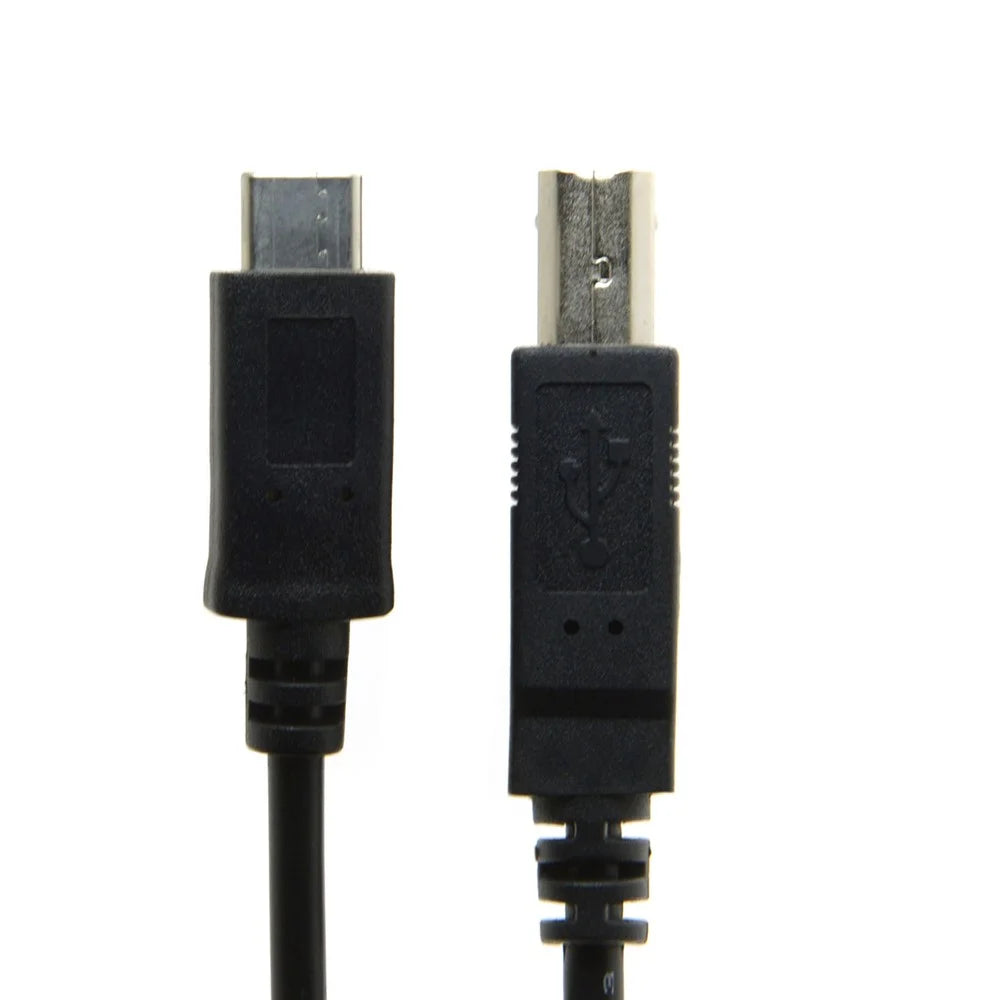 USB-C USB 3.1 Type C Male Connector to USB 2.0 B Type Male Data Cable for Cell Phone & Macbook & Laptop - 4