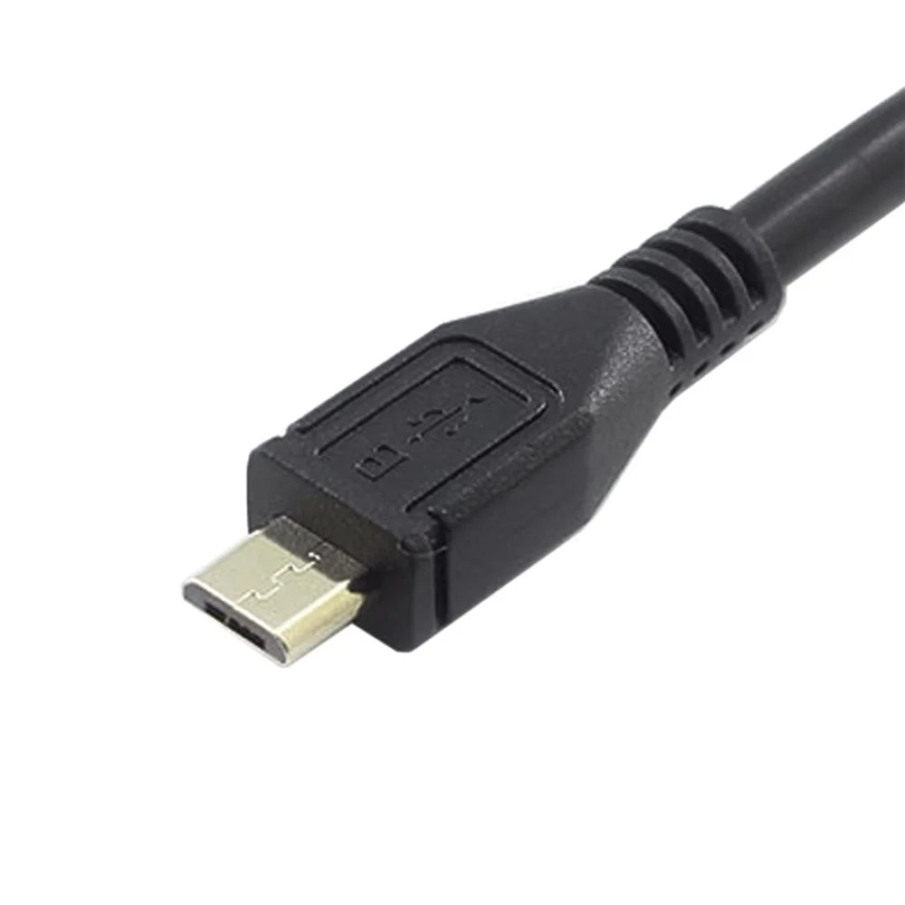 Micro USB 5Pin Male to Female Extension Panel Mount Type Cable with Screws - 7