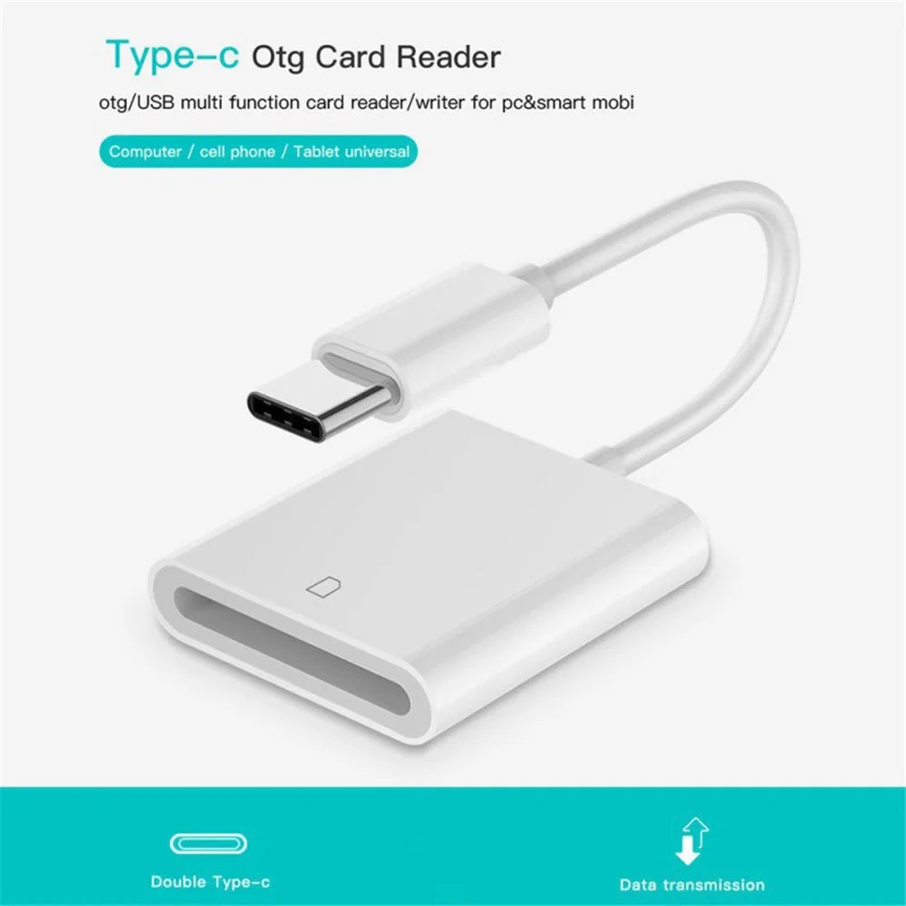 USB Type-C to for SD Card Reader Data Transmission Adapter for Phone Tablet Laptop - 2