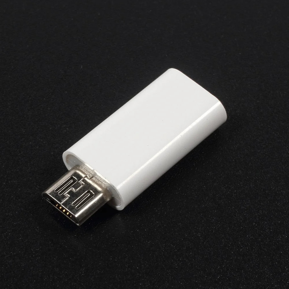 For iPhone 15 Series Type-C Female to Micro USB Male Converter Adapter - White - 2