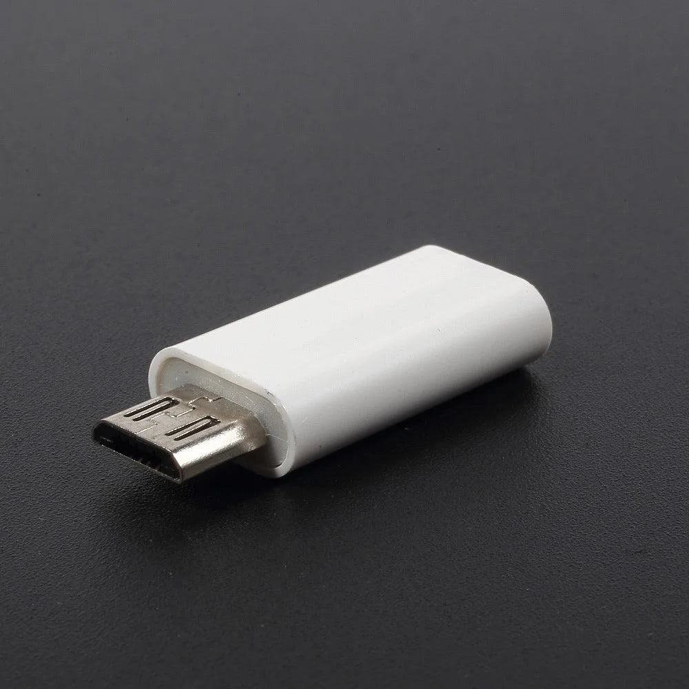 For iPhone 15 Series Type-C Female to Micro USB Male Converter Adapter - White - 3