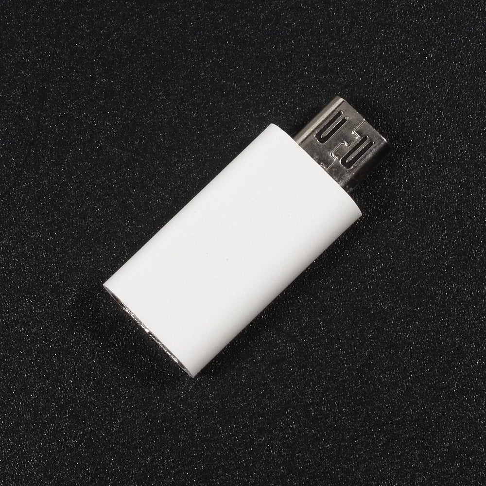 For iPhone 15 Series Type-C Female to Micro USB Male Converter Adapter - White - 4