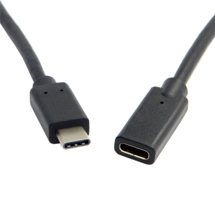 0.6m USB-C USB 3.1 Type-C Male to Type-C Female Extension Data Cable for Macbook Mobile Phone - 3