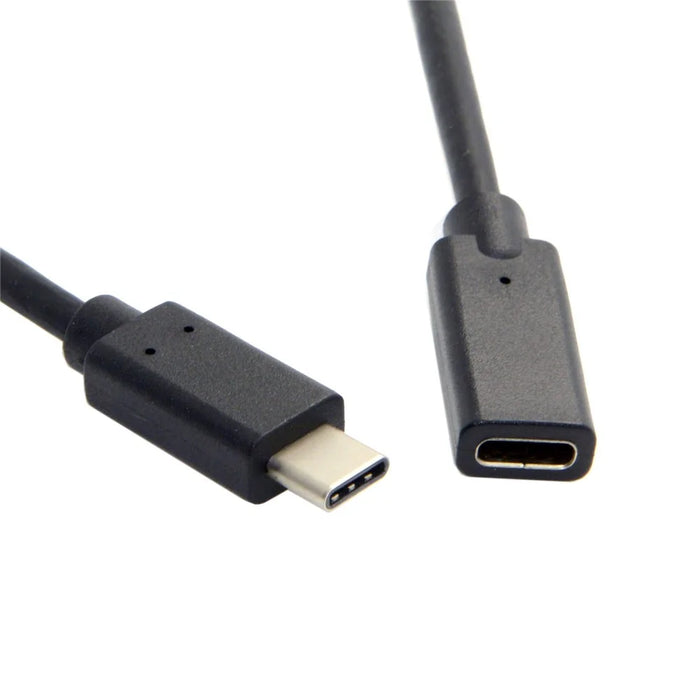 0.6m USB-C USB 3.1 Type-C Male to Type-C Female Extension Data Cable for Macbook Mobile Phone - 5