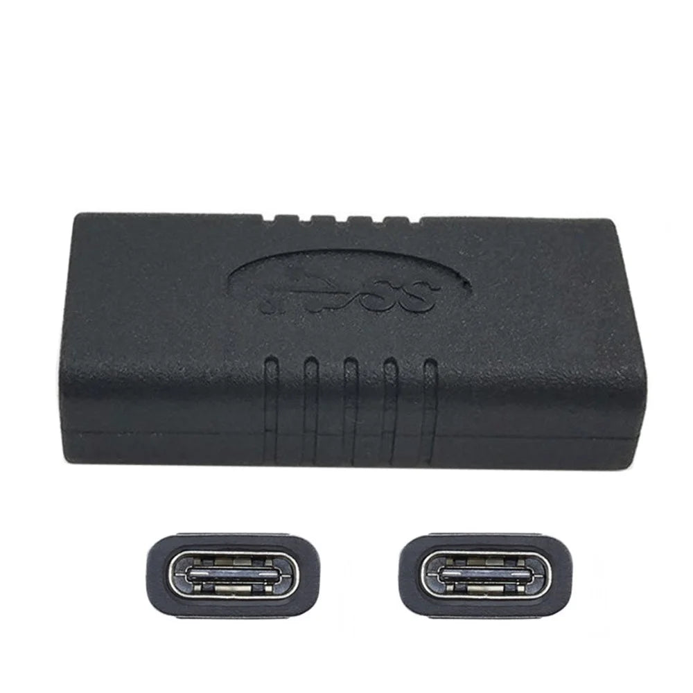 10Gbps USB 3.1 Type-C USB-C 24Pin Female to Female Extension Adapter for Cell Phone & Laptop - 5