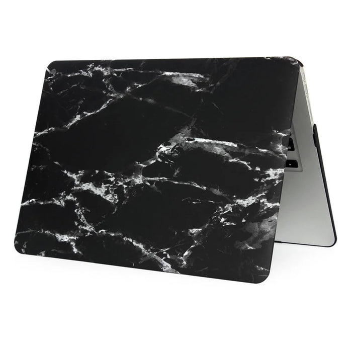Marble Pattern Hard Case for MacBook Air 11.6-inch - White / Black - 1