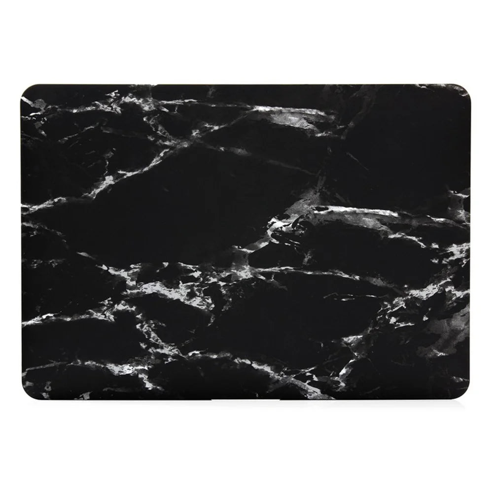 Marble Pattern Hard Snap-on Cover for Macbook Air 13.3 Inch Heat-Dissipated - White / Black - 1
