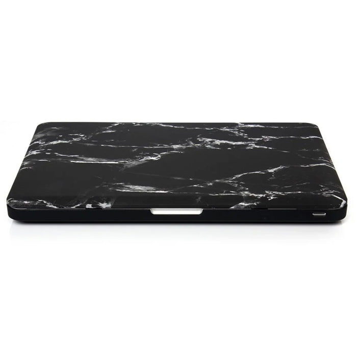 Marble Pattern Hard Snap-on Cover for Macbook Air 13.3 Inch Heat-Dissipated - White / Black - 6