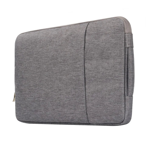 Jeans Cloth Fashionable 11.6-inch Notebook Bag Pouch Cover with Handle - Grey - 1