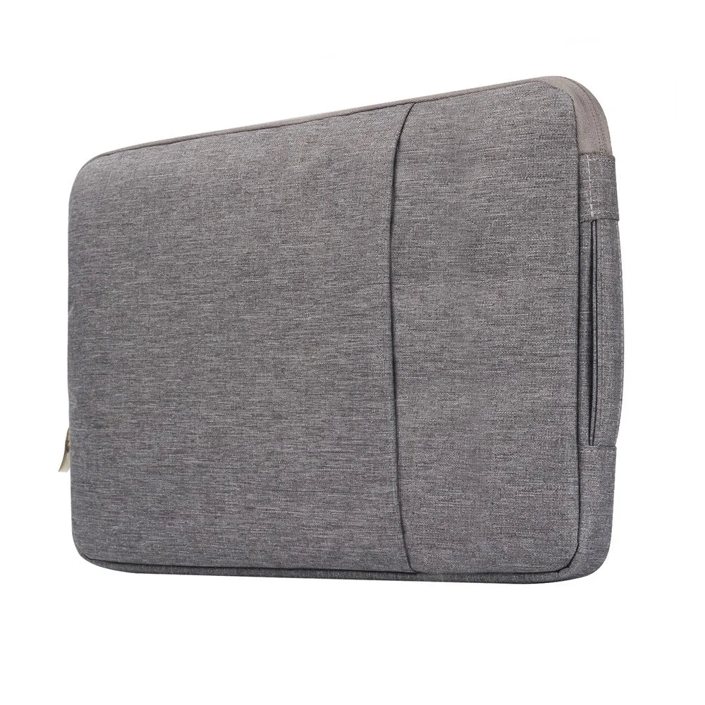 Jeans Cloth Fashionable 11.6-inch Notebook Bag Pouch Cover with Handle - Grey - 1