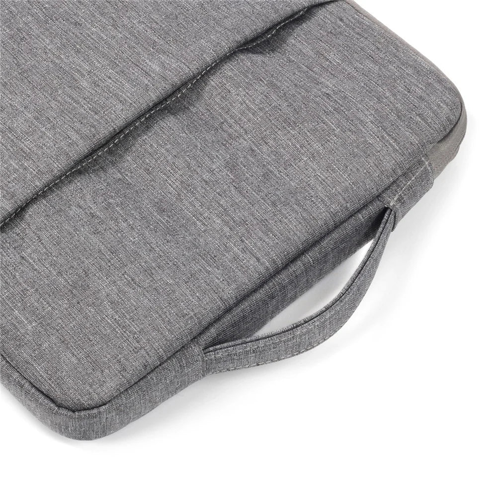 Jeans Cloth Fashionable 15.4-inch Notebook Bag Pouch Cover with Handle - Grey - 4
