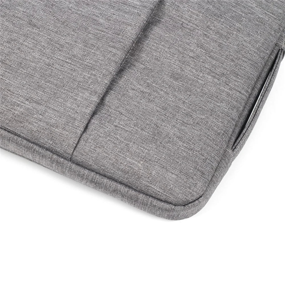 Jeans Cloth Fashionable 15.4-inch Notebook Bag Pouch Cover with Handle - Grey - 7