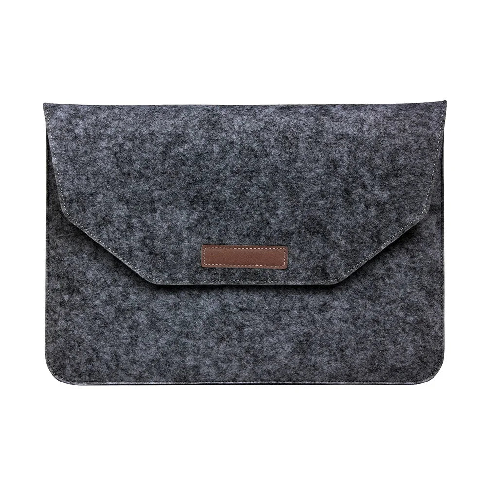 13.3-inch Felt Laptop Sleeve Bag Cover Well Managing Notebook Bag for Macbook Air/Pro 13.3 Inch etc. - Black - 1
