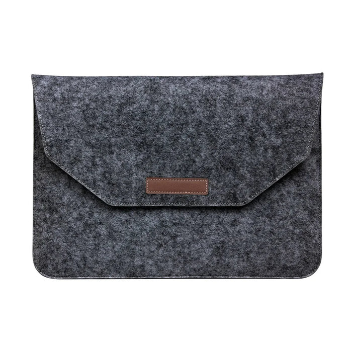 13.3-inch Felt Laptop Sleeve Bag Cover Well Managing Notebook Bag for Macbook Air/Pro 13.3 Inch etc. - Black - 1